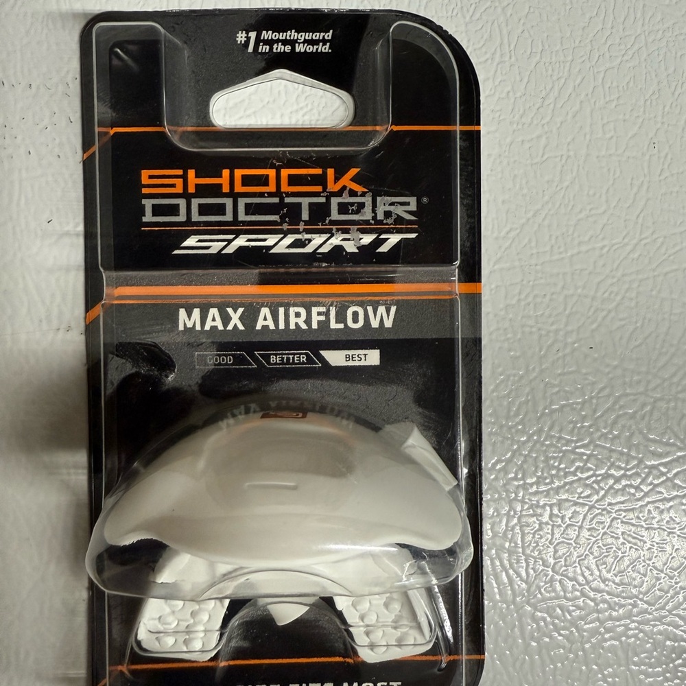 Shock Doctor Sport Max Airflow Mouthguard - White